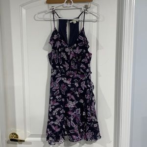 Francesca’s Collection Chiffon Flower Printed Dress